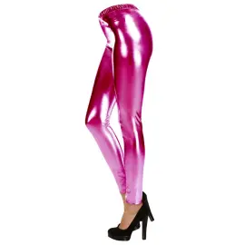 Leggingsit Metallic Hot Pink