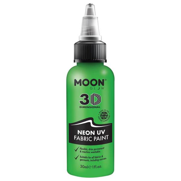 Moon Glow Neon UV Tekstiiliväri Vihreä 30 ml