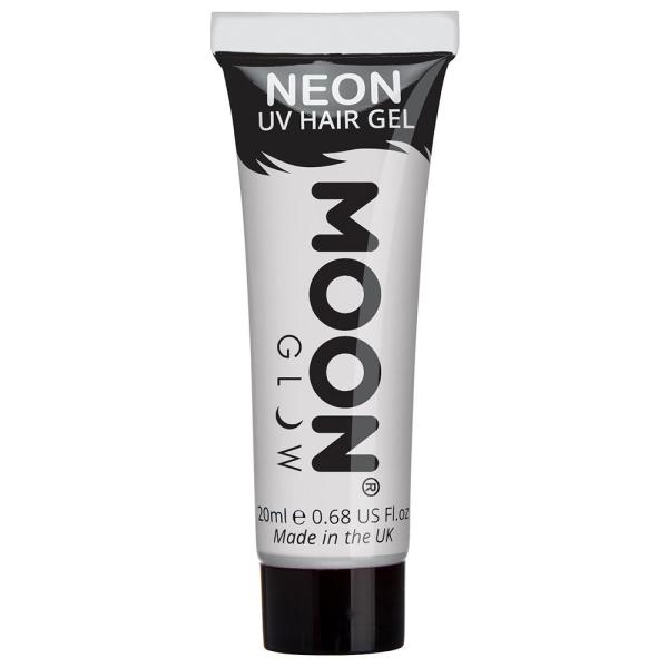 Moon Glow Neon UV Hiusgeeli Valkoinen