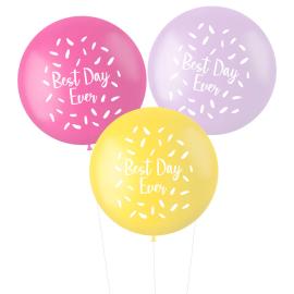 Ilmapallot XL Best Day Ever Valikoima Pastelli
