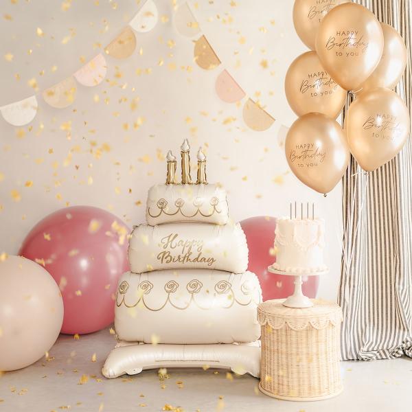 Folioilmapallo Kakku Happy Birthday 70 x 100 cm