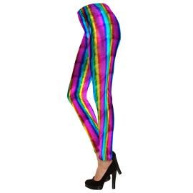 Leggingsit Metallic Rainbow