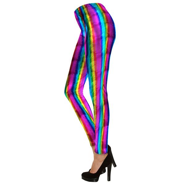 Leggingsit Metallic Rainbow