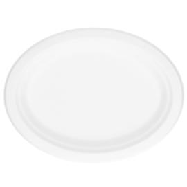 Bagasse Soikeat Lautaset Valkoinen 26cm 50 kpl