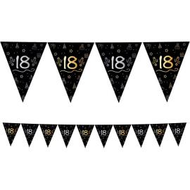 Lippubanneri Musta 18 vuotta
