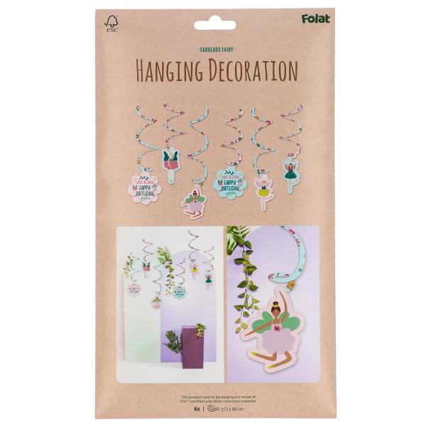 Riippuvat Swirls Fabulous Fairy 6 kpl