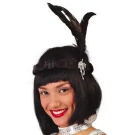 Charleston Hiuspanta H&ouml;yhenill&auml; Musta