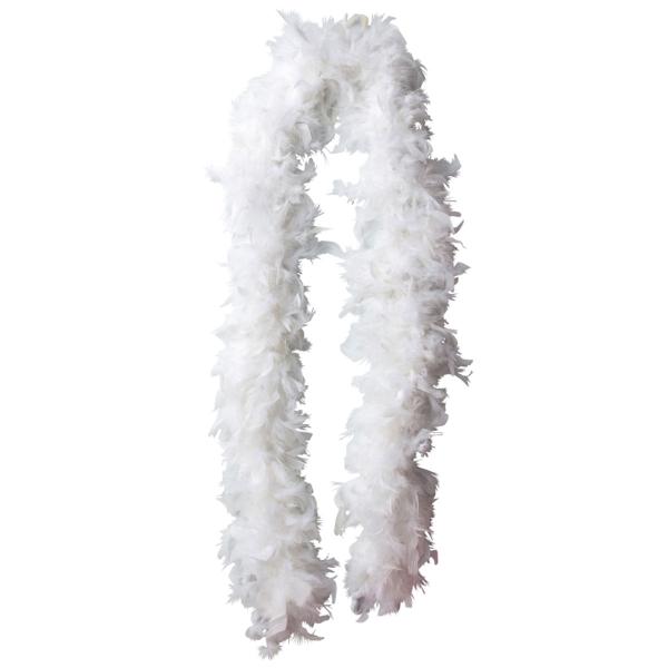 Höyhenboa Valkoinen 80g 180 cm