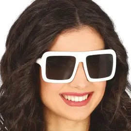 Suorakaiteen Muotoiset Silmälasit Musta/Valkoinen