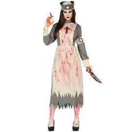 Verinen Zombie Sairaanhoitaja Naamiaisasu
