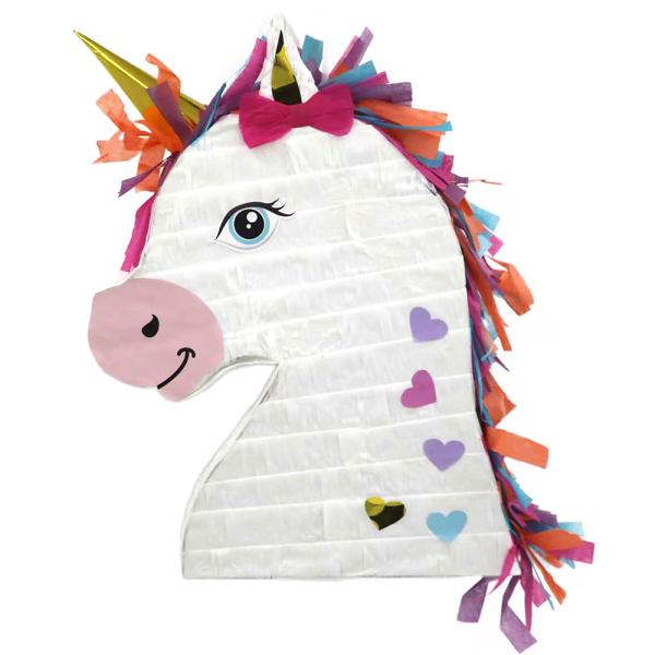 Yksisarvinen Pinata Sydämillä