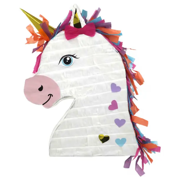 Yksisarvinen Pinata Sydämillä
