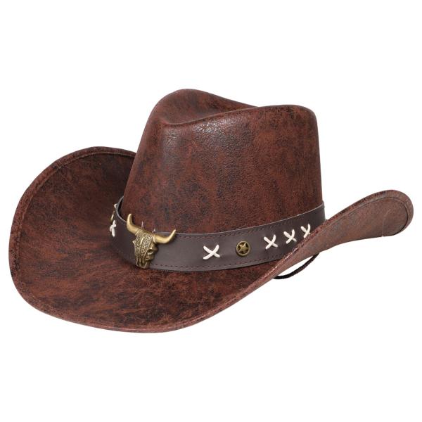 Cowboyhattu Texas Ruskea