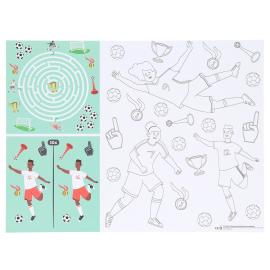 Askartelu- ja V&auml;ritysp&ouml;yt&auml;tabletit Jalkapallojuhlat 6 kpl