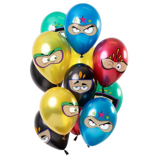 Superheroes Metallic Lateksi-ilmapallot