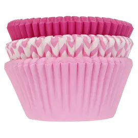 Muffinssivuoat Vaaleanpunainen Ja Valkoinen