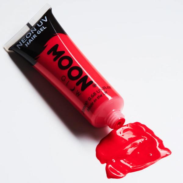 Moon Glow Neon UV Hiusgeeli Intensiivinen Punainen