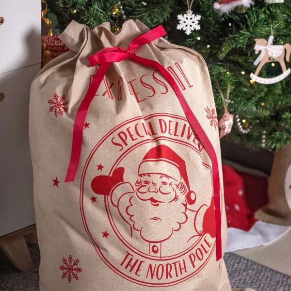 Joulupukki Lahjasäkki Juutista