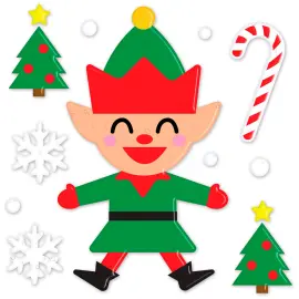 Geeli Ikkunakoriste Joulutonttu