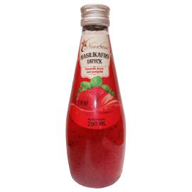 Mansikkajuoma Basilikan Siemenill&auml; 290 ml