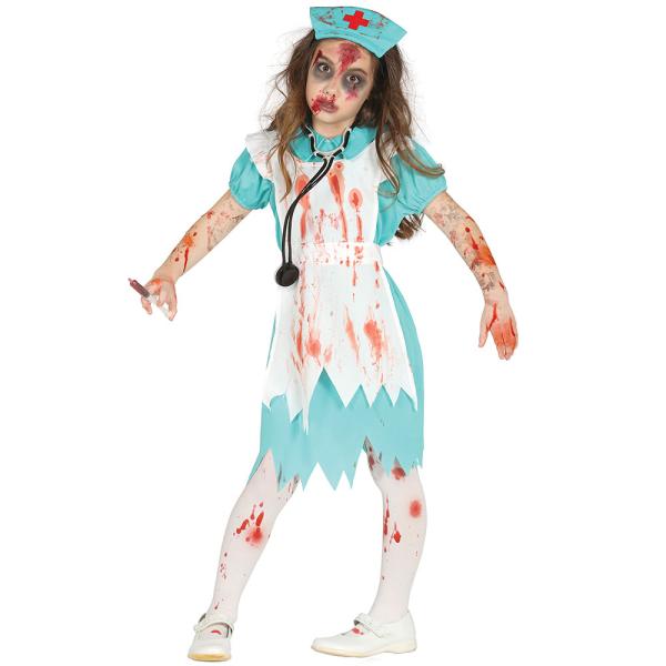 Zombie Sairaanhoitaja Naamiaisasu Lapset