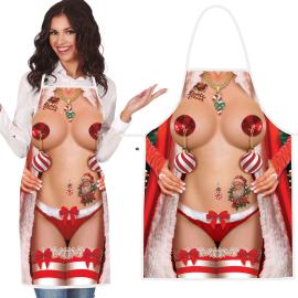 Jouluinen Esiliina Alaston Nainen