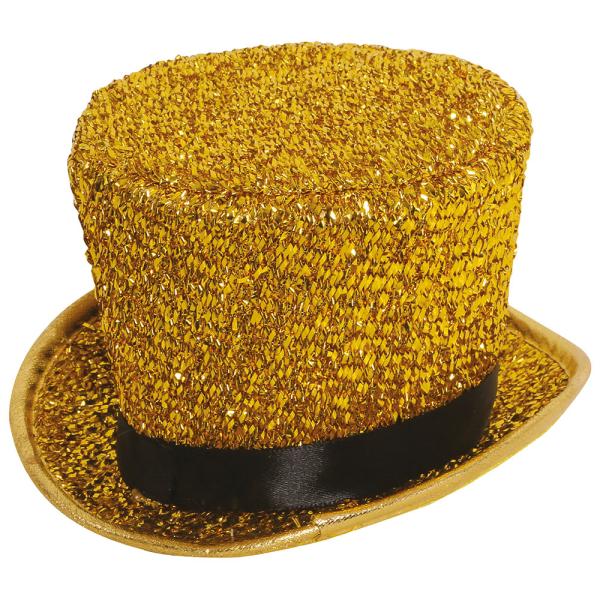Kiiltävä Minihattu Kulta