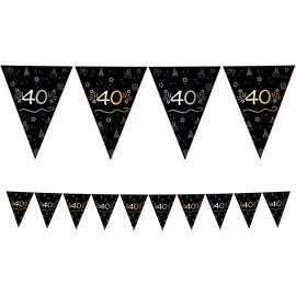 Lippubanneri Musta 40 vuotta