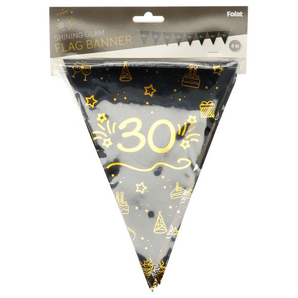 Lippubanneri Musta 30 vuotta