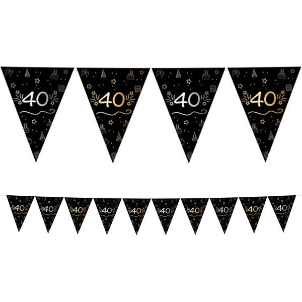 Lippubanneri Musta 40 vuotta