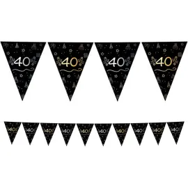 Lippubanneri Musta 40 vuotta