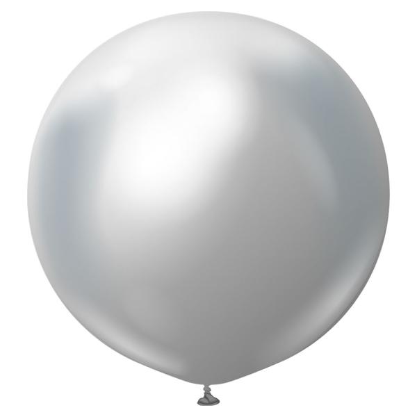 Harmaat Jätti Chrome Lateksi Ilmapallot 2 kpl