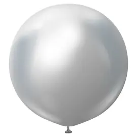 Harmaat Jätti Chrome Lateksi Ilmapallot 2 kpl