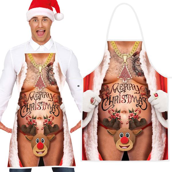 Jouluinen Esiliina Alaston Mies