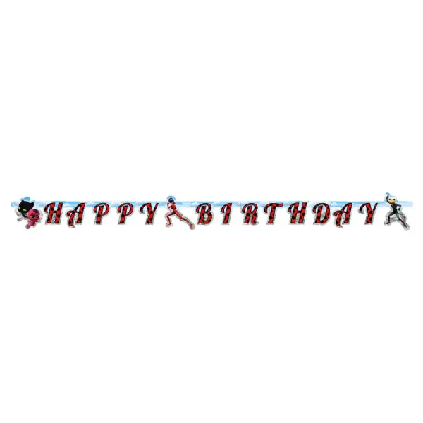 Kirjainnauha Ihmeellinen Leppäkerttu Happy Birthday