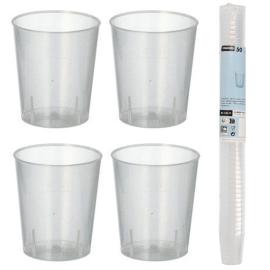 Snapsi Muovilasit Uudelleenkäytettävät 2cl 50 kpl
