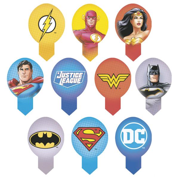 Justice League Syötävät Cupcake Koristeet