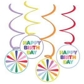 Riippuvat Swirls Stripetastic 6 kpl