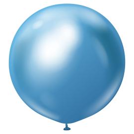 Siniset Jätti Chrome Lateksi Ilmapallot 2 kpl