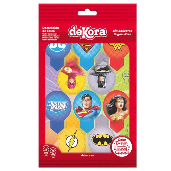 Justice League Syötävät Cupcake Koristeet