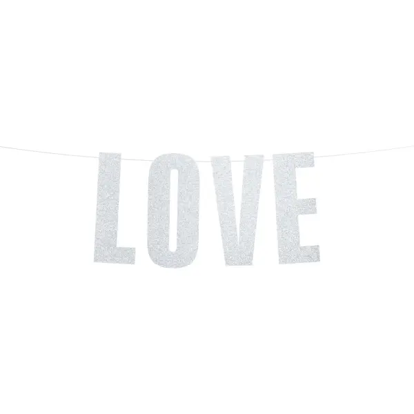 Love Kirjainnauha Hopea