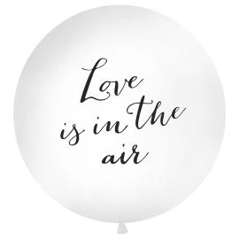 Love Is in the Air Jättimäinen Ilmapallo Valkoinen ja Musta