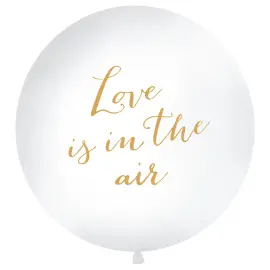 Love Is in the Air Jättimäinen Ilmapallo Valkoinen ja Kulta