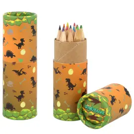Dinosaurus-v&auml;rikyn&auml;t putkessa 8 cm 12 kpl