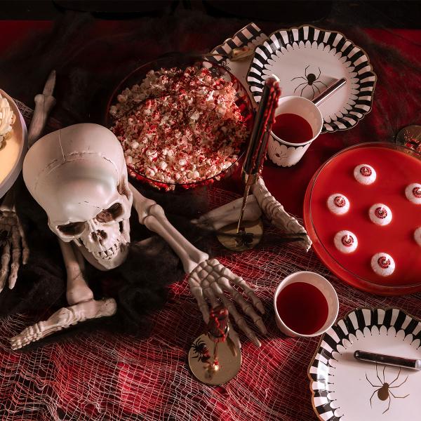 Pahvilautaset Kultaiset Hämähäkit 6-kpl