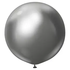 Harmaat Jätti Chrome Lateksi Ilmapallot Space Grey 2 kpl
