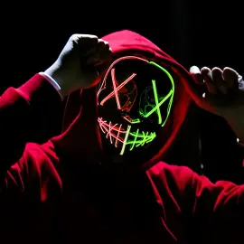 LED-naamio Vihreä Punainen