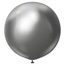Harmaat Isot Chrome Lateksi Ilmapallot Space Grey