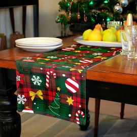 Joulukaitaliina Ruutukuviolla