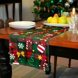 Joulukaitaliina Ruutukuviolla